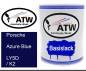 Preview: Porsche, Azure Blue, LY5D / K2: 1L Lackdose, von ATW Autoteile West.